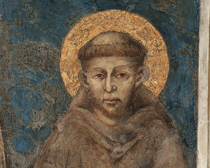 Franziskusdarstellung von Cimabue in San Francesco, Italien
