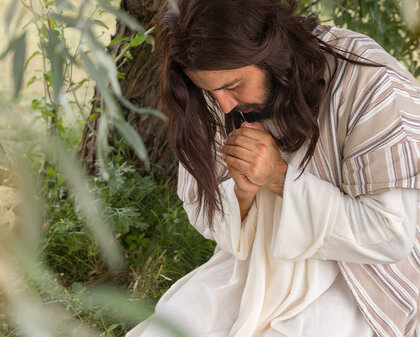 Jesus beim Gebet im Garten Getsemani
