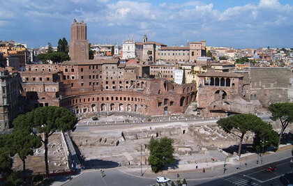 Trajansforum in der Via dei Fori Imperiali