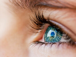 Augen einer Frau in Nahaufnahme