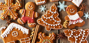 Verzierte Lebkuchen