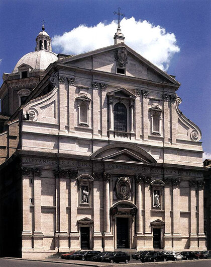Die Kirche Il Gesú Außenansicht